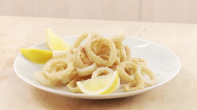 Plate of Fried Calamari