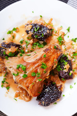 Rabbit with dried plums
