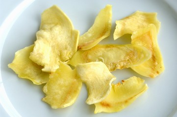 Durian deep-fried in palm oil