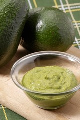 Guacamole in a dish