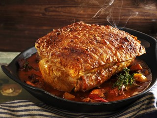 Loin of pork with crackling