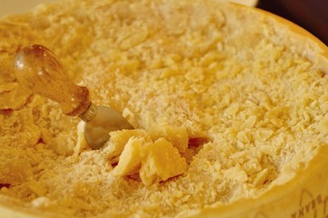 Parmesan with cheese knife