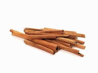 Several cinnamon sticks