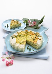 Torta di farro alle erbe (spelt and herb cakes)