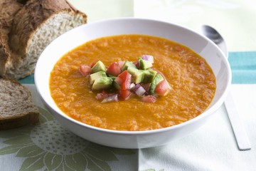 Pureed vegetables soup