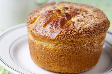 A Corn Muffin on a Plate