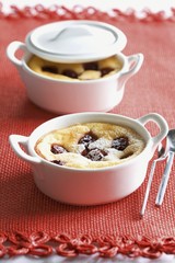 Cherry and mascarpone bake