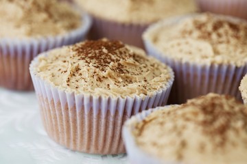 Chai cupcakes with cinnamon