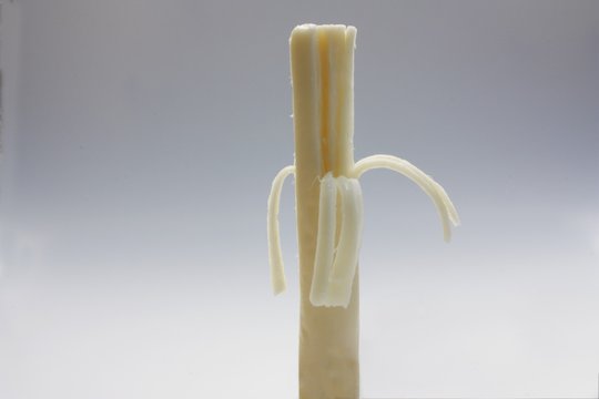 Partially Peeled String Cheese