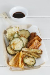 Vegetable tempura with soy sauce (Japan)