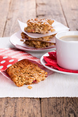 Flapjacks and coffe