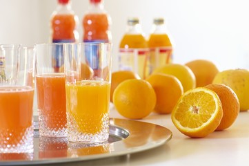 Assorted fruit juices (orange juice, vitamin juice)
