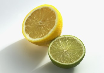 Half a lime and half a lemon