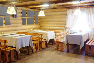 Interior of a cafe