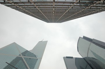 Fototapeta na wymiar Hong Kong skyscrapers