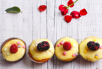 fruit cupcake