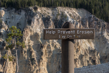 Help Prevent Erosion Sign