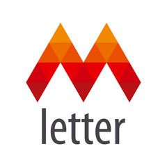 vector logo red letter M module