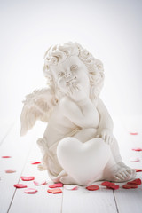 Postcard Valentine's Day with the image of an angel love