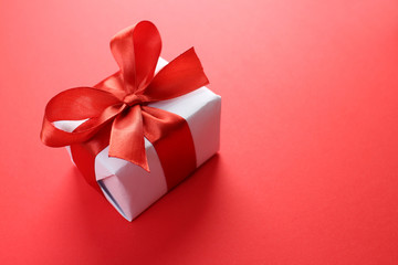 gifts with red ribbons