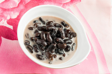 Black bean in coconut milk, Thai dessert