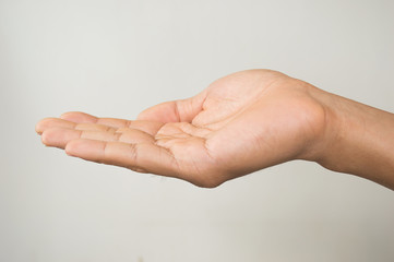 Man hand sign isolated