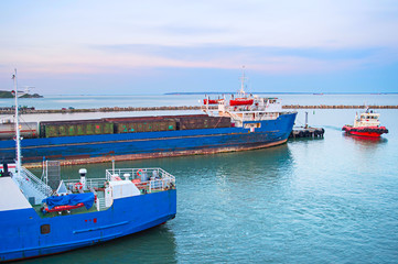 Fototapeta premium Industrial Crimea Port