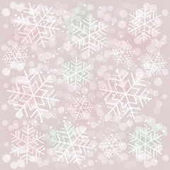Abstract gray background with snowflakes