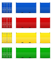 cargo container vector illustration