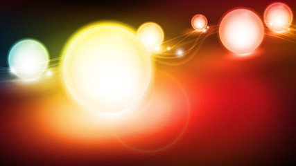 świetliste kule wektor © Rzoog