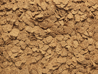 bran flakes full frame background - Stock Image
