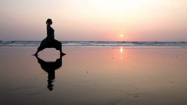 Yoga on the beach