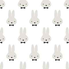 seamless cute rabbit pattern