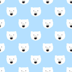 seamless polar bear pattern