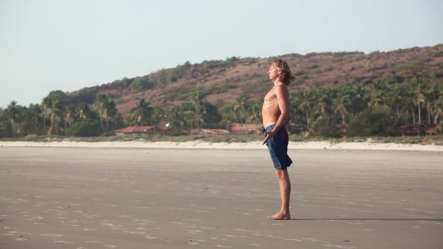 Yoga on the beach