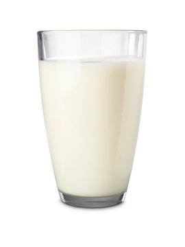 glass of milk - Stock Image