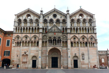 Fototapeta na wymiar ferrara cathedral