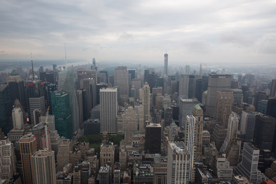 paesaggi dall'alto della città di new york con grattacieli © Giulio Meinardi