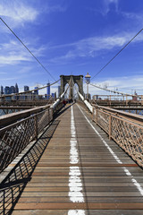 Naklejka premium Views of the Brooklyn Bridge.