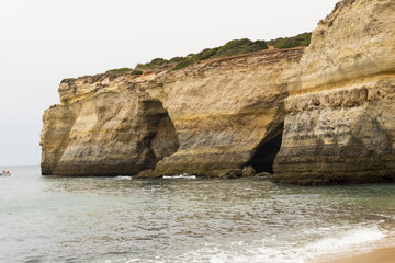 Fototapeta na wymiar Benagil beach caves, Algarve, Portugal