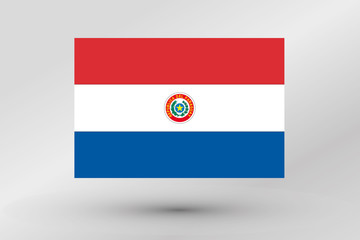 Obraz premium Flag Illustration of the country of Paraguay