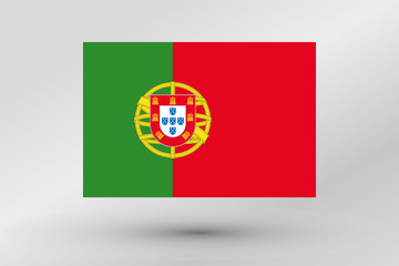 Obraz premium Flag Illustration of the country of Portugal