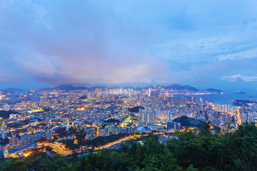 Hong Kong at night