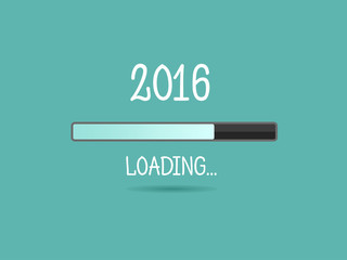 2016 loading. Progress bar.