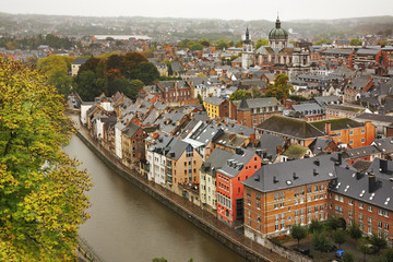 Fototapeta na wymiar Sambre river in Namur. Belgium