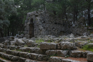Fototapeta na wymiar Phaselis ruins in Turkey