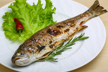 Grilled trout