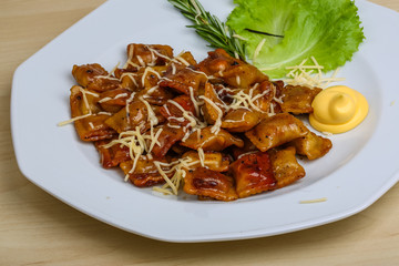 Roasted ravioli
