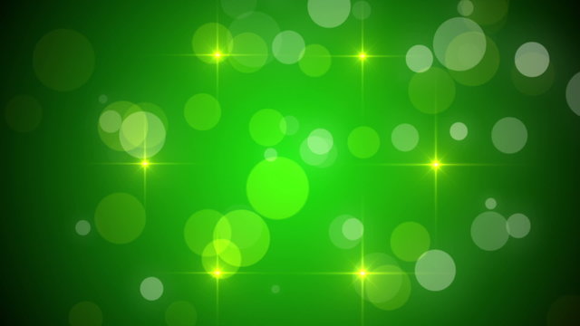 green abstract background, bokeh and light, loop