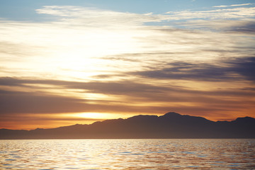 sunset over the sea in South Africa